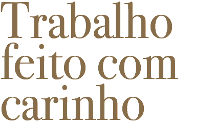 Trabalho feito com carinho